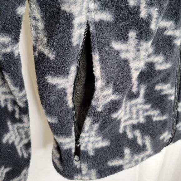 Columbia Women's Gray Hash Pattern Full Zip Fleece, L - Picture 5 of 12